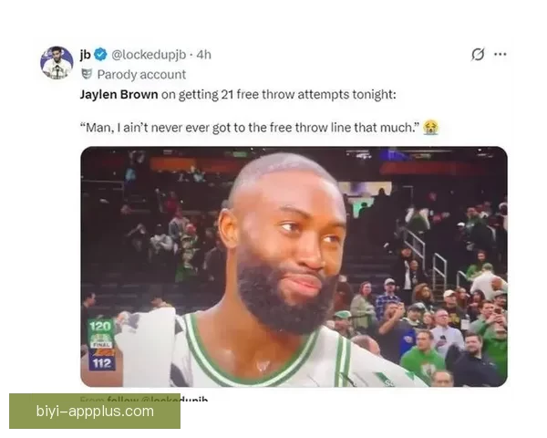 离谱反差布朗吐槽亚历山大罚球近期频繁上双对比赛季平均显巨大变化 离谱反差布朗吐槽亚历山大罚球近期频繁上双对比赛季平均显巨大变化